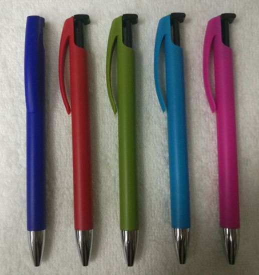 Click Plastic Ball Pen with Customized Logo for Promotion