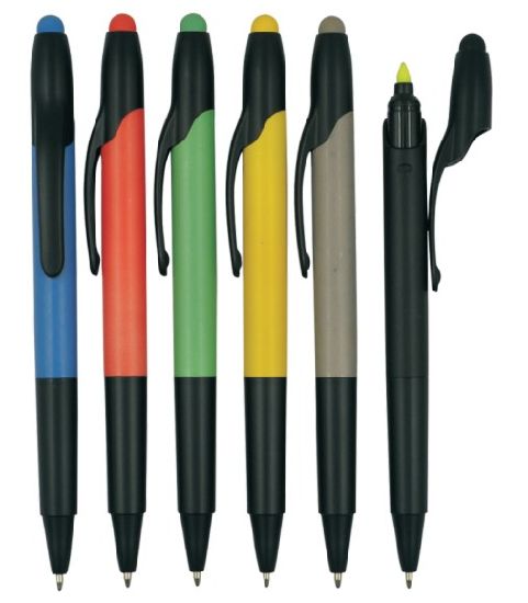Thl311 Multi-Functional Stylus Highlighter Ball Pen