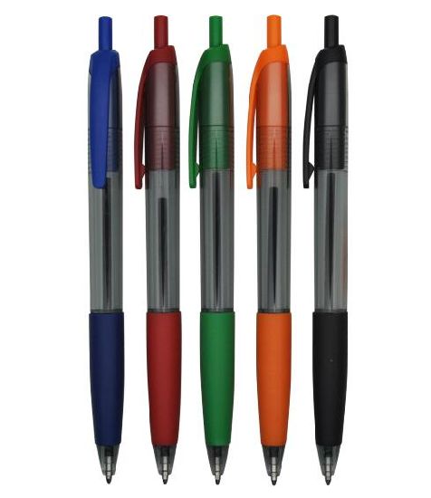 Plastic Click Ball Pen with Logo Imprint for Business Gift