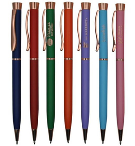 Silm Barrel Metal Ball Pen for Hotel Use with Customized Logo