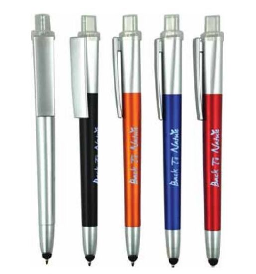 LED Light Stylus Ball Pen with Customized Logo
